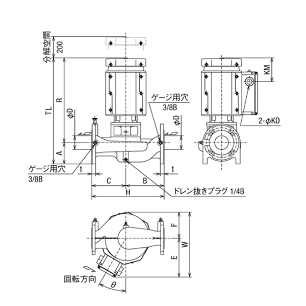 HITACHI-IES日立電動(dòng)泵JDS 65X50L-E51.5