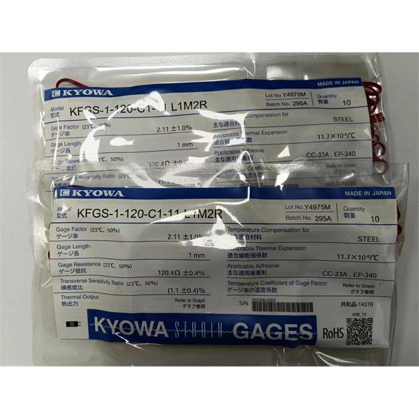 日本KYOWA配件耗材應變片KFGS-3NE-120-C1-16 L30C2S