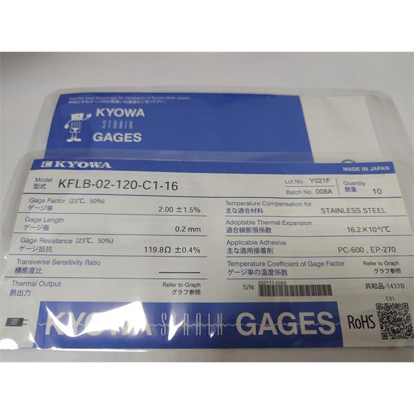 日本原裝進口KYOWA應變片KFGS-3-120-D28-23 L1M2R